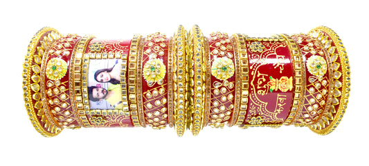 Premium Limited Edition Karwachauth Special Personalized Chuda With Couple Photo #Karwachauth Special For Women/Wife/Partner