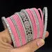 Indian Velvet Metal American Diamond Bangle Set of 42 Pcs.
