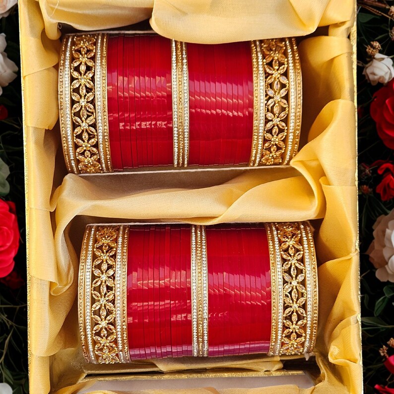 Red Punjabi Bridal Chura